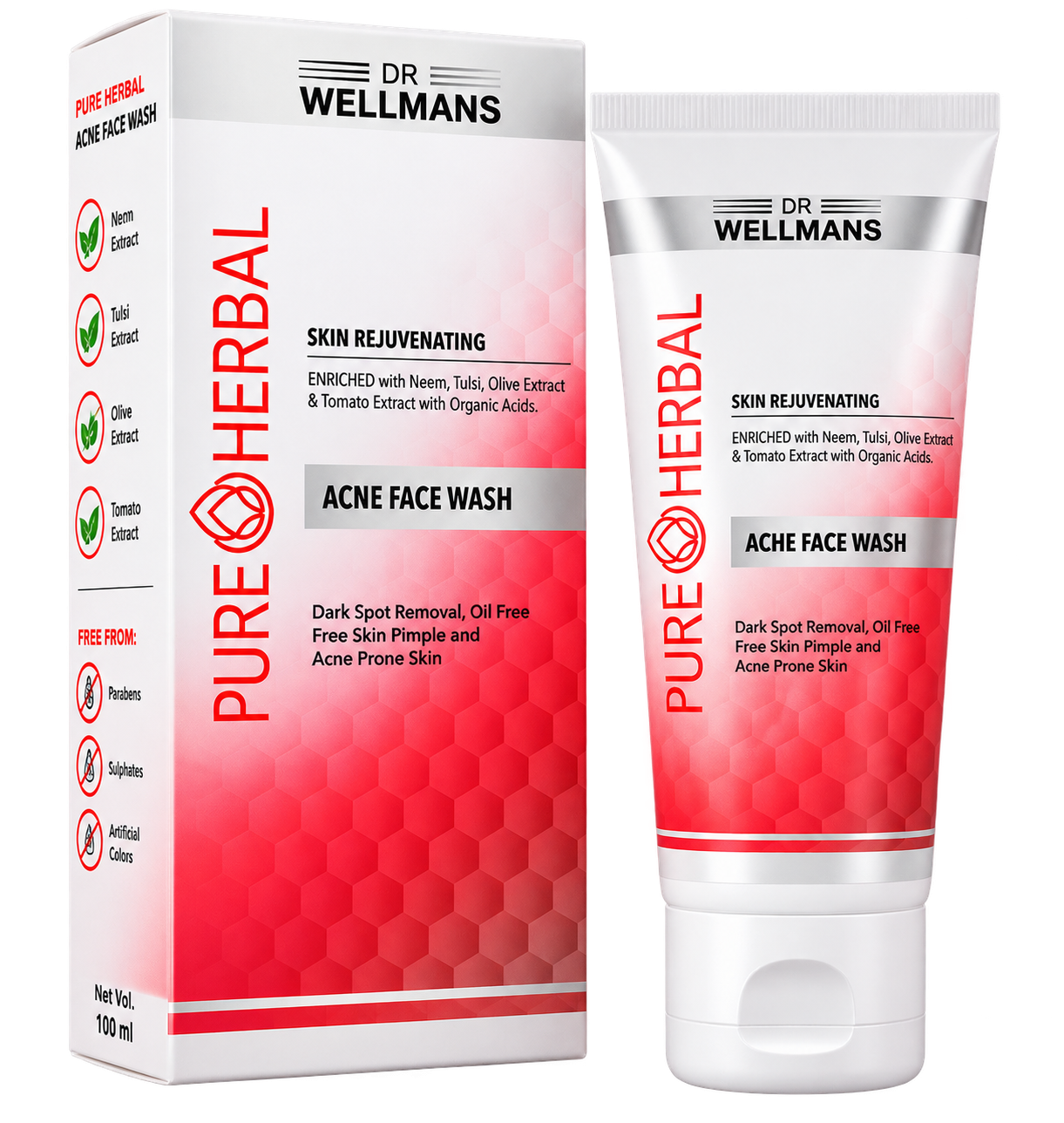 PURE HERBAL ACNE FACE WASH